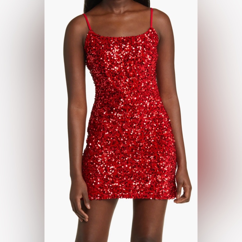 Night Out Sequin Camisole Dress-New - Picture 5 of 15
